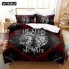 3D The Skeleton Conjuntos de cama Capa de edredom Conjunto com fronha Twin Full Queen King Roupas de cama Roupa de cama
