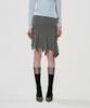 KIMZISU Foldover Gored Jersey Skirt_Grey