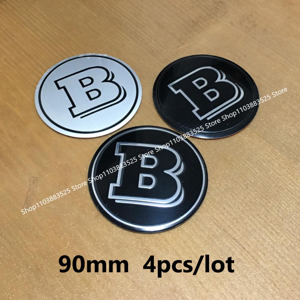 AAZE1 90mm Modified Wheel Hubcap Emblem Badge Sticker for BRABUS W464 G63 G65 W204 W213 GLS CLA W220 W176 W205 W253 W166 X156 CLB GL