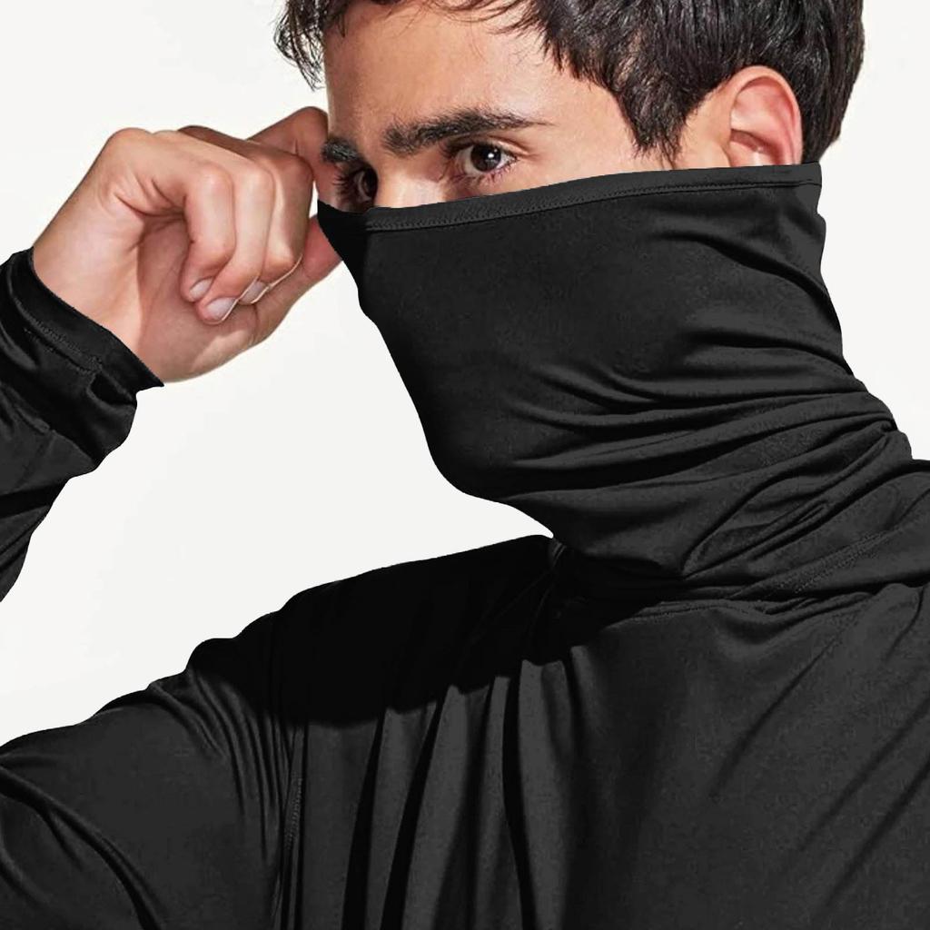 Men's  Shirt With Mask Lightweight Long Sleeve Hooded Hiking Fishing Performance