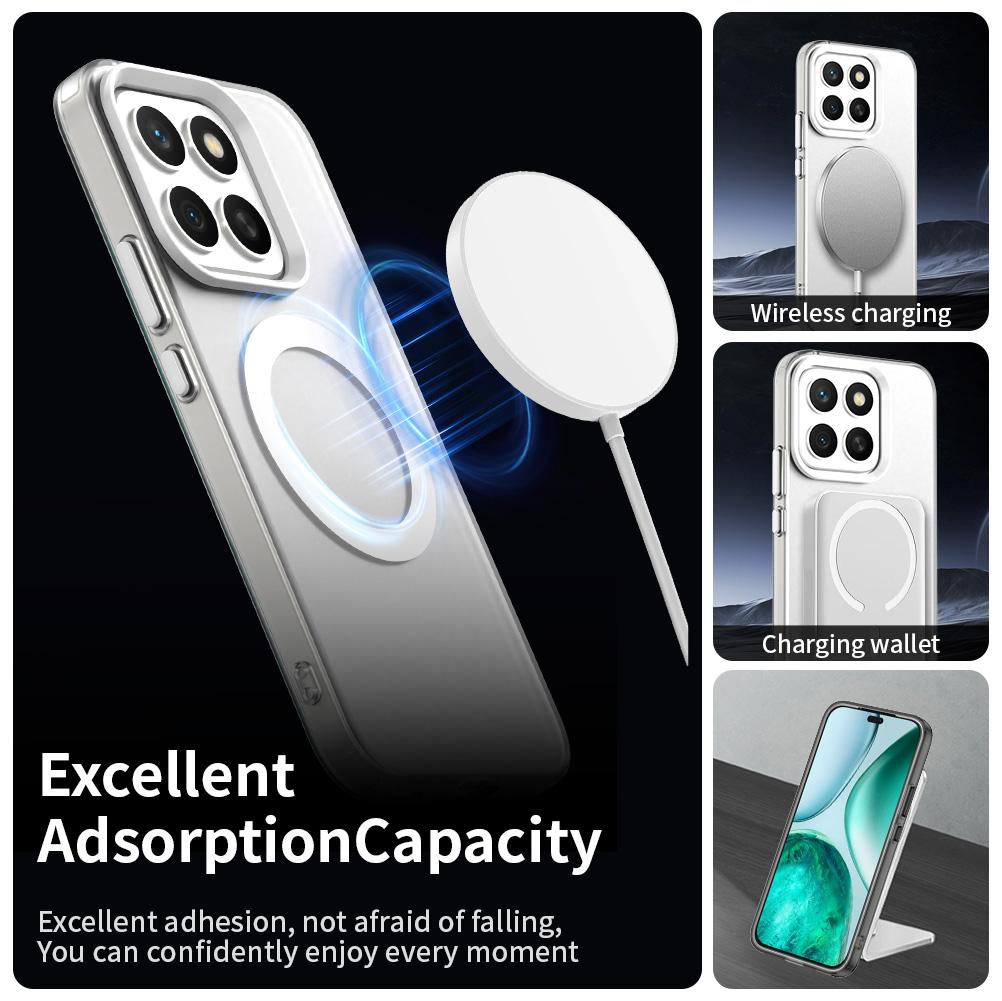 

For Honor X8c 4G Case Compatible with MagSafe Anti Drop Hybrid Phone Back Cover Black