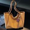 Retro Tote Bag Women's Autumn New Fashion Simple Commuter Shoulder Bag Casual Underarm Tote Bag