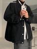 Veste en jean rétro pour homme - Streetwear décontracté Printemps/Automne, Col rabattu polyvalent, Style workwear élégant.