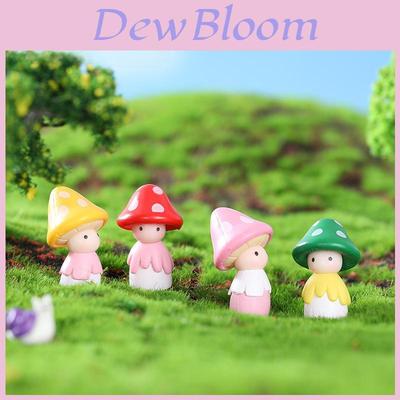 Colorful Resin Mushroom Figurine For Diy Fairy Gardens And Succulent Terrariums