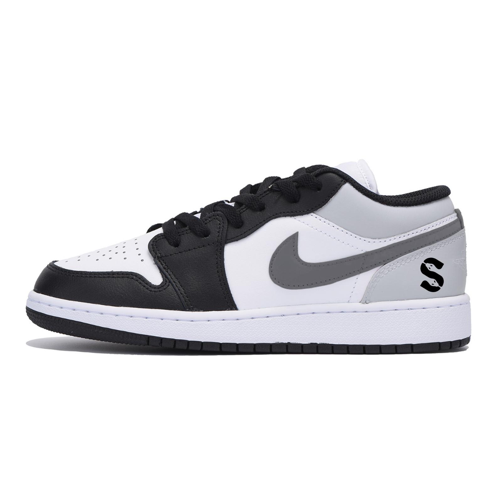 

Jordan Air Jordan 1 Puppy Fragment, Year Of The Snake Abrasion Resistant Low top Vintage Basketball Shoes Men s Black 553558-131(Team85-) 43