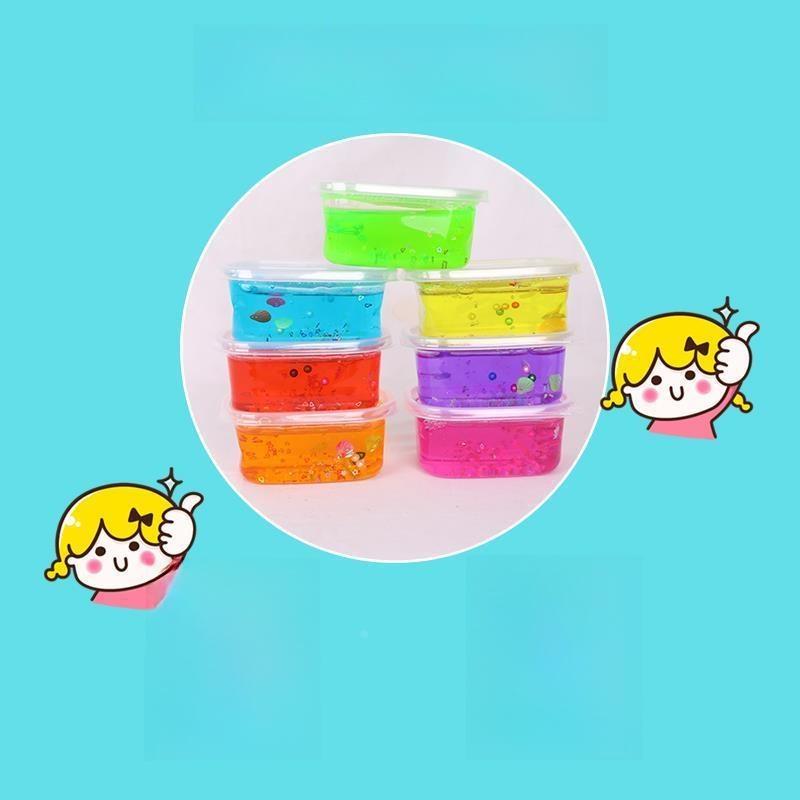Transparent Crystal Mud Slime, Soft Stretch Clay Play Dough, Festive Daily Supplies, Holiday Decor & Festival Handmade Gifts