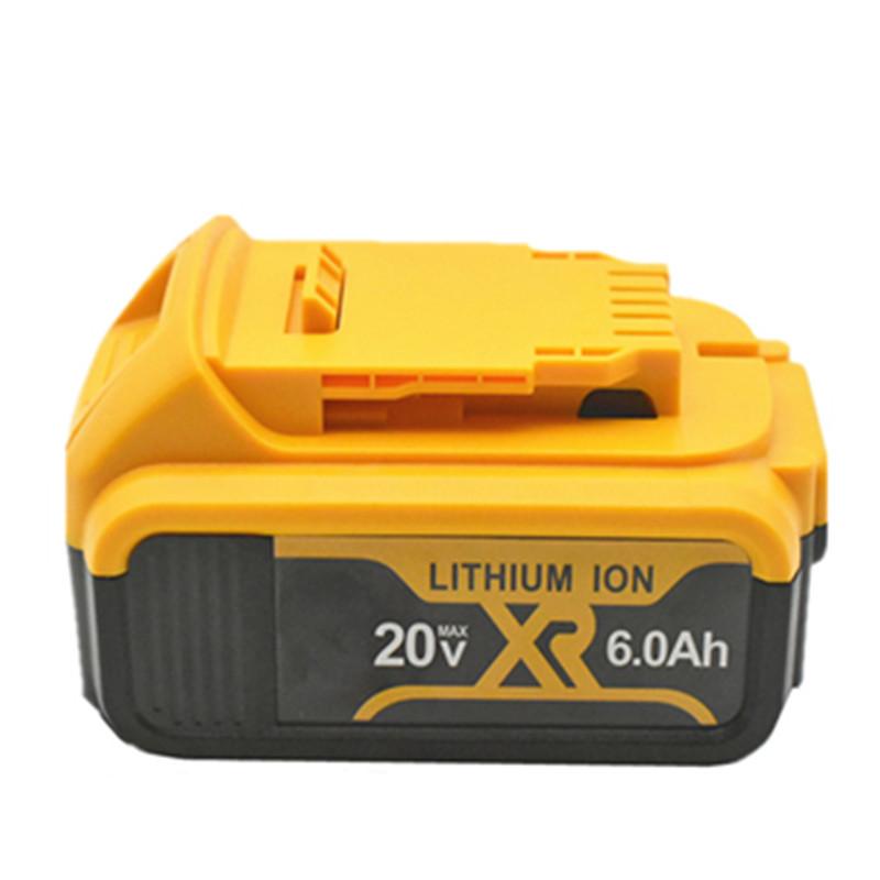 

20 В 6,0 Ач MAX XR аккумулятор, замена электроинструмента для DeWalt DCB184 DCB181 DCB182 DCB200 20 В 6А 18 В 20 В аккумулятор