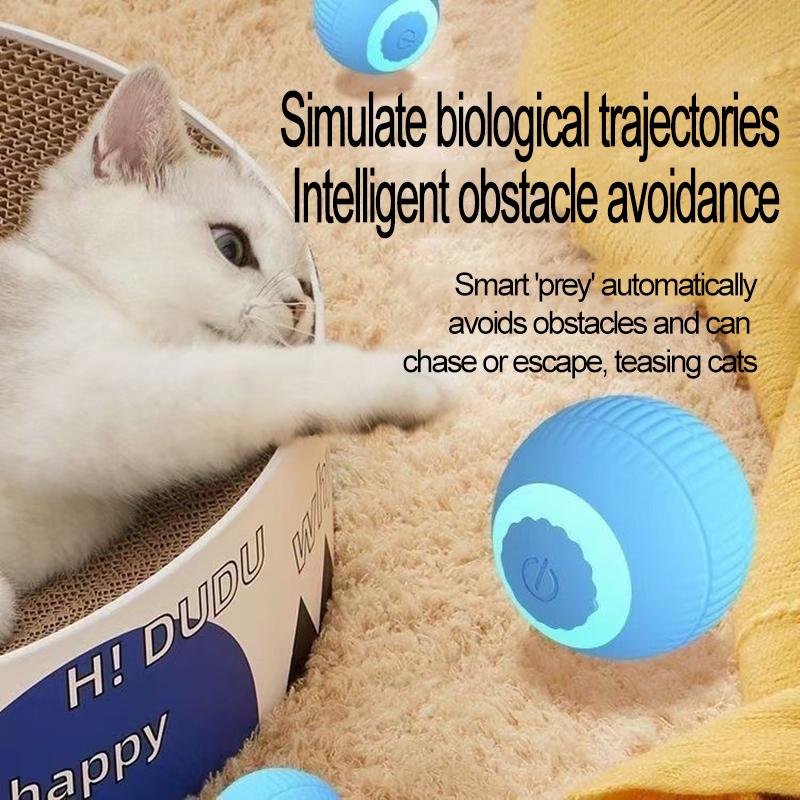 Interactive Cat Ball Automatic Cat Toy Indoor Cat Toy Electric Games Pet Products MWJ01