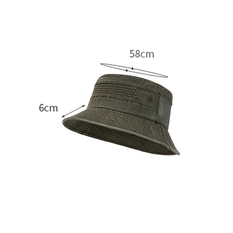 Fischerhut Herren Sommer Netz Atmungsaktiv Eimerhut Retro Outdoor Sonnenschutzhut