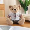 25cm Cute Cartoon Uniform Couple Bear Plush Toy Kawaii Suit Skirt Bear Stuffed Plush Animals Doll Pillow Birthday Gift For Kids