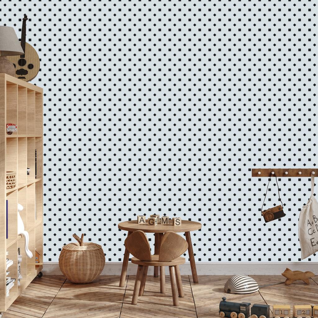 Light gray and gray dots wallpaper for living room and bedroom 50x1000