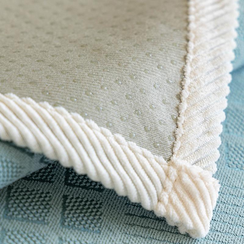 New Sofa Cushion, All-Season Non-Slip Seat Cushion Chenier Armrest Towel, Anti-Cat Scratch Sofa Cover Cover Cloth