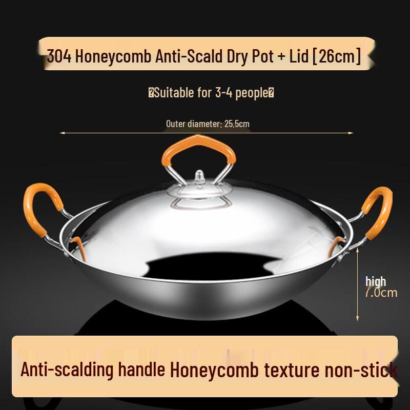 Stainless Steel Dry Pot & Mini Hotpot