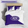 Austria Wien FC Bedrucktes 3-teiliges Bettwäsche-Set Atmungsaktiver Bettbezug mit Kissenbezügen Dekorative Bettwäsche für Schlafzimmer Zuhause