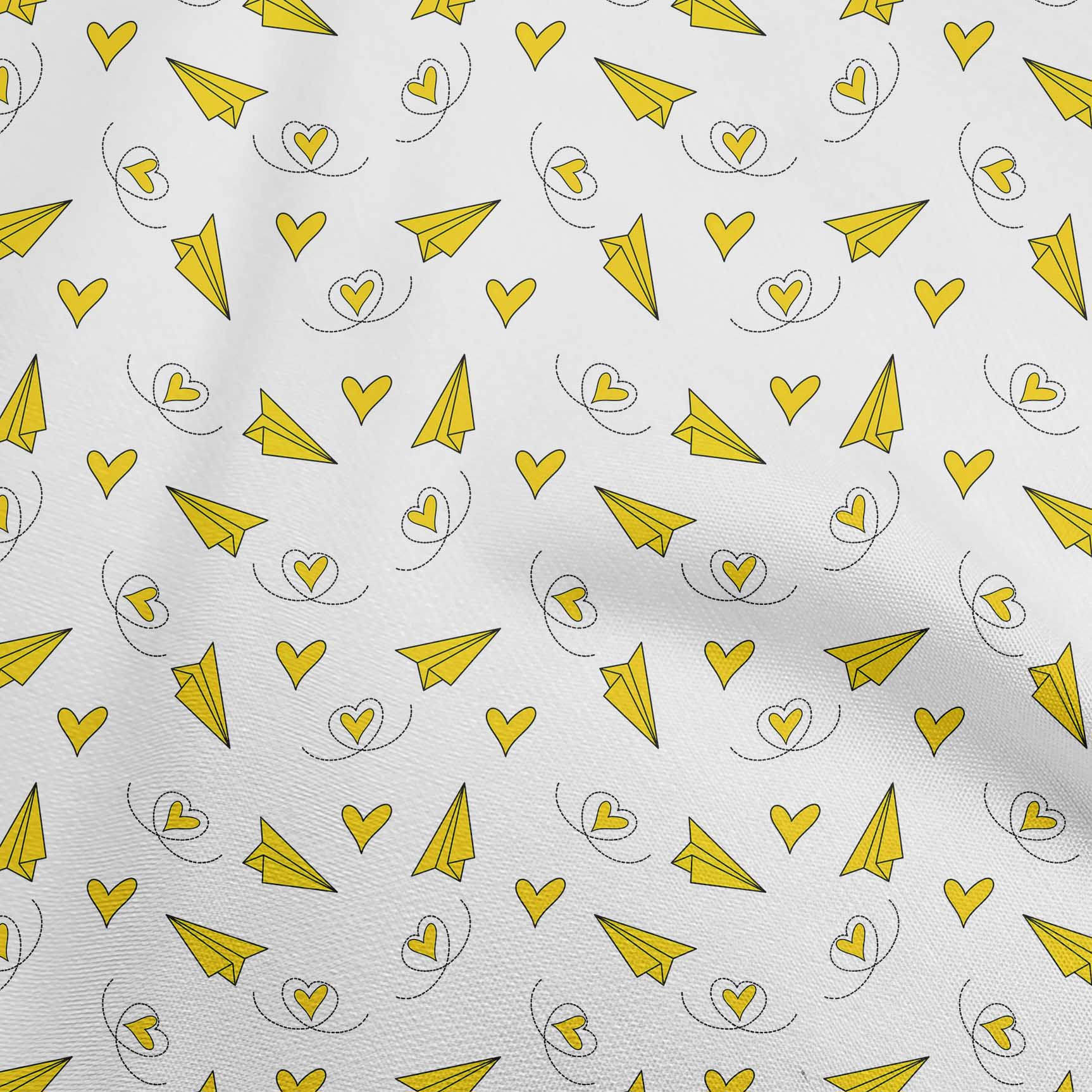 

OneOone Бавовняний поплін Fuschia Pink Тканина Kawai Diy Clothing Тканина для стьобання Тканина з принтом, 42 дюйми 42 Inch Wide - Viscose Chiffon жовтий