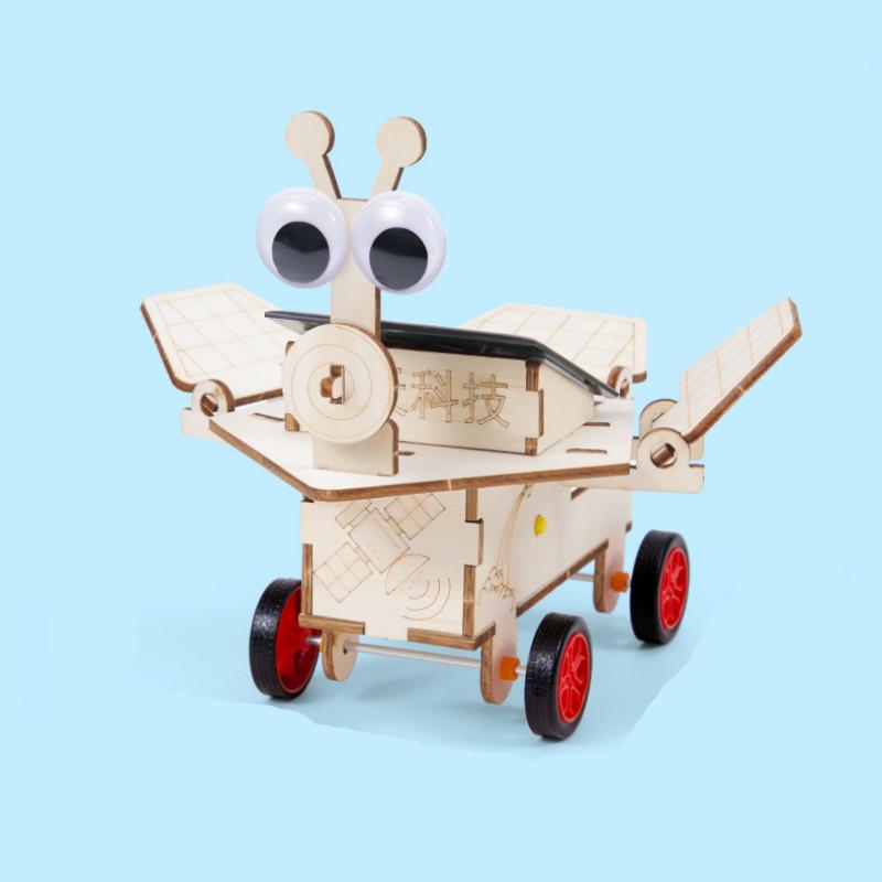 Wissenschaftsexperiment DIY Solar Mond Rover mit wiederaufladbarem Motor für Kinder Wissenschaftliches Bildungsset