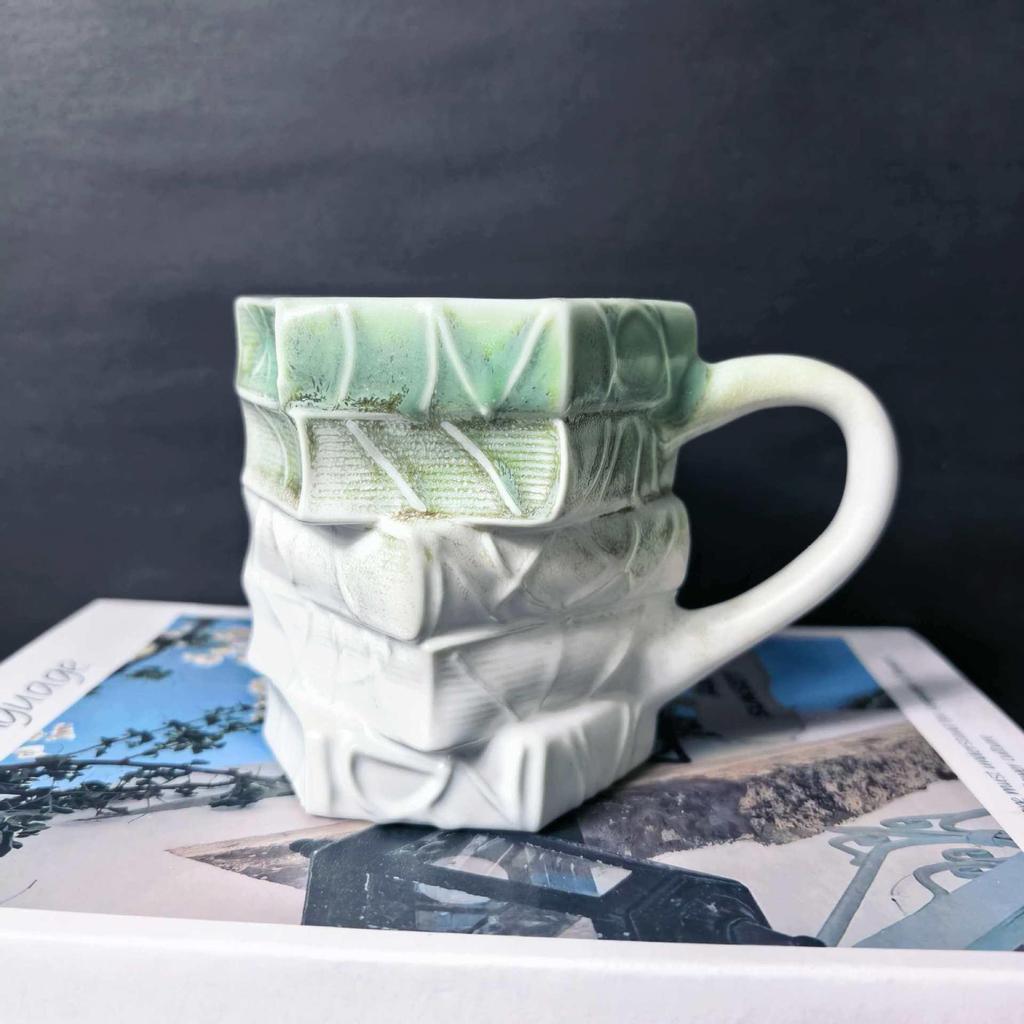 Exklusive Retro-Keramiktasse: Hochwertige Grobkeramik Kaffee-, Wasser- & Latte-Tasse