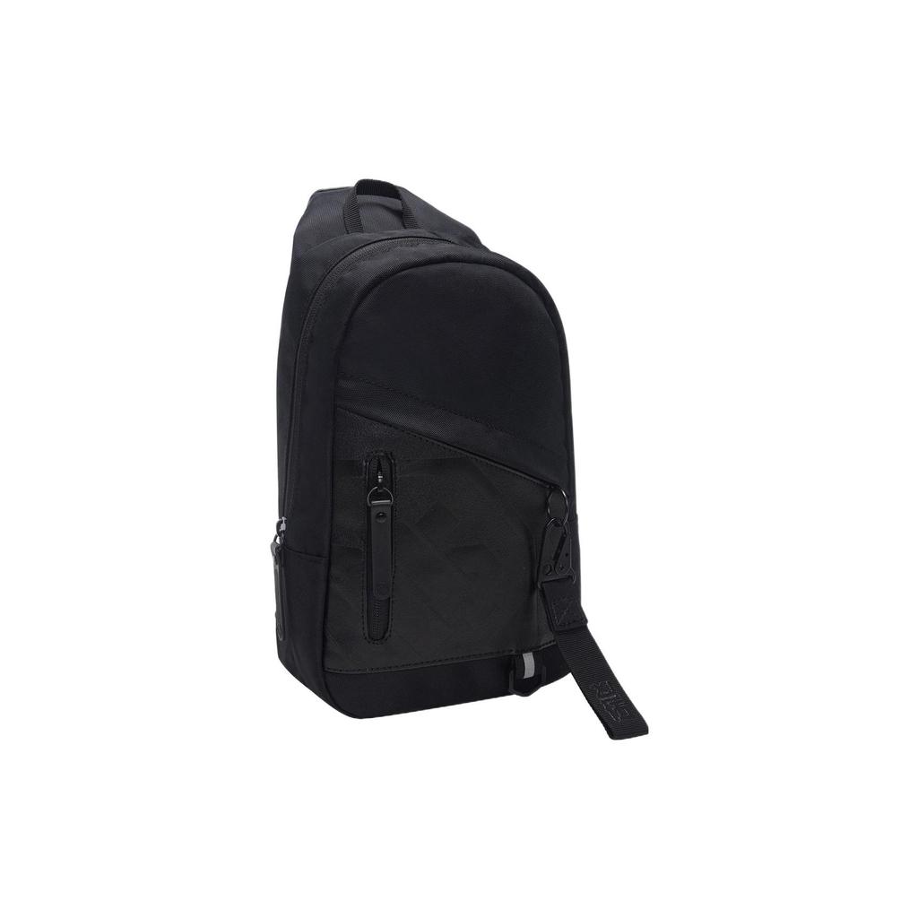 New LiNing Fabric Shoulder Bag, Crossbody Bag, Sling Bag Regular Unisex Pure Black ABDS439-3