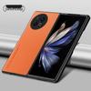 Vivo X Fold5 Luxury Leather Business Protective Case – Anti-fall, Plain Leather Grain Design