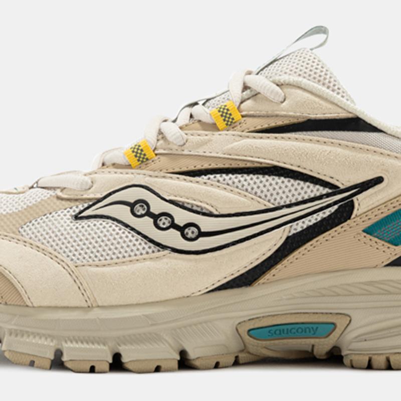 SAUCONY Coesione 2K Classico 2K Tessuto Pelle Sintetica Ammortizzante Antiscivolo Resistente all'Usura Scarpe da Corsa Basse Sneaker Unisex S79016-2