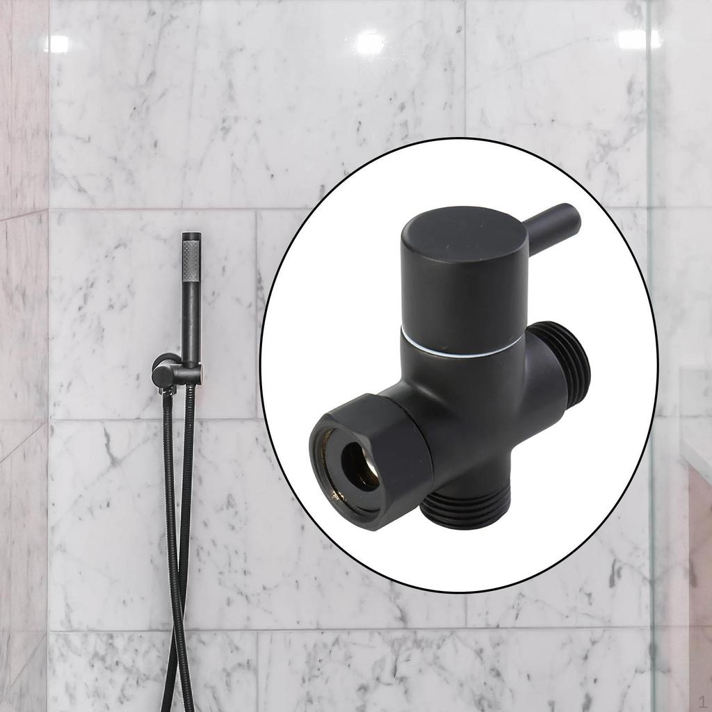 T Shape Adapter Connector Three Way Replacement Component Shower Arm Diverter Valve