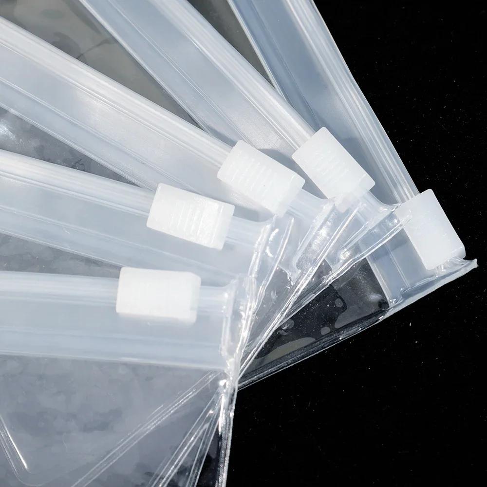 50/20/10/5PCS Mini Clear Bag Pill Dispenser Bags Travel Jewel Pouch with Sliding Zipper Self-sealing Waterproof Storage Bags