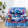 Stitch Theme Printed Blanket - Perfect for Couch, Bed, Travel & Outdoor Use | Machine Washable, Cozy & Durable.
