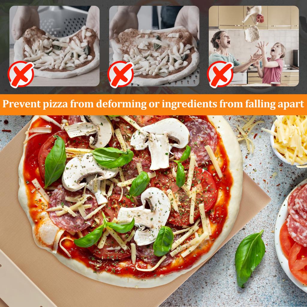 Sliding Pizza Peel Wooden Sliding Pizza Shovel Portable Pizza Slider Paddle Easy to Use Pizza Peel Shovel Pizza Spatula Peel