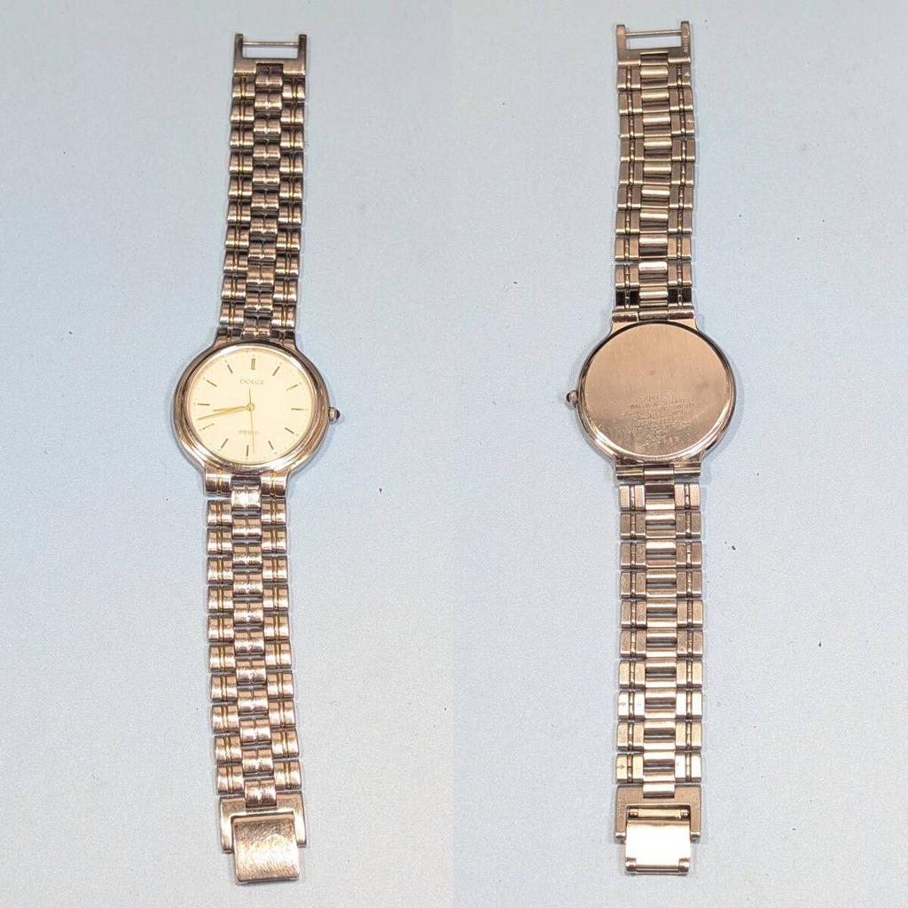 SEIKO Dolce Battery Working Men's Watch, Replaced, Condition, Z-07