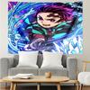 Demon Slayer Tanjiro Kamado Tapestry for Bedroom Aesthetic Classroom Tapestries Wall Hanging for Living Room Dorm Office,Ideal Creative Gift