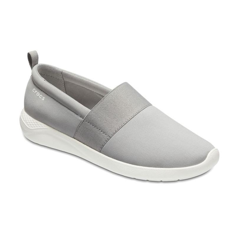 Crocs LiteRide Breathable Wear Resistant Low Top Casual Shoes Women Grey 205103-00J