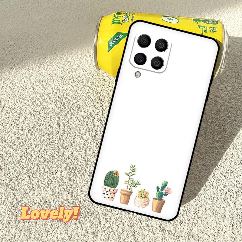 Cute Cactus Potted Plant Case For Samsung Galaxy M56 M06 M12 M32 M52 M35 M55 M15 M11 M13 M14 M16 M36 M31 M53 M34 M54