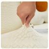 Sleek Slipcover for Curved Sofa Textured Stretch Couch Cover Modern Cloud Sectional Sofa Protector Furniture Protective Cover