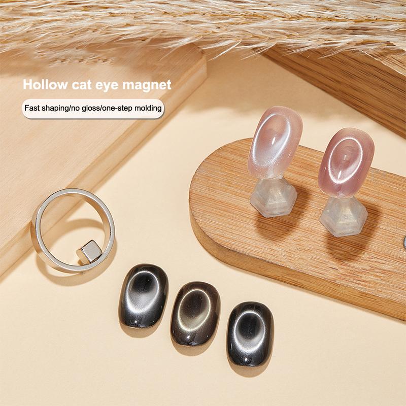 Hohler Katzenauge-Magnetstift für Gel-Nagellack Magnetischer Ring Nagelkunst-Werkzeugset DIY Salonqualität Maniküre-Zubehör