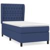 VidaXL Divan Bed with Mattress Blue 100x200 Cm Fabric - Model 3128187