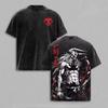 2026 Bleach Vasto Lorde Ichigo Doppelseitiges Anime Grafik Vintage Gewaschenes Schwarzes T-Shirt Oversized Y2K Streetwear Baumwoll-Tee