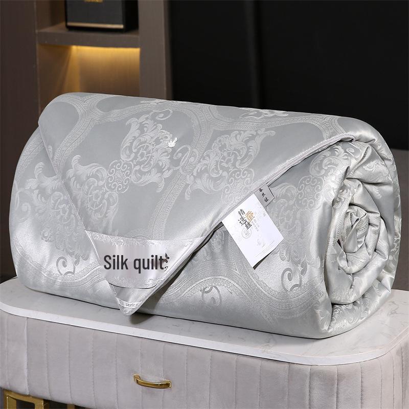 European Handmade Custom Mulberry Silk Quilt: One-Piece, Two-in-One Design for All Seasons