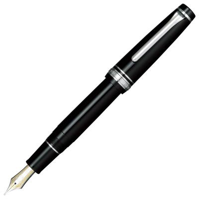 Penna Stilografica Sailor Professional Gear Argento Nero Punta Media 11-2037-420