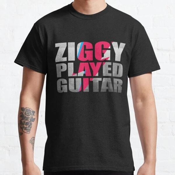 ZIGGY PLAYED GUITAR #ON BLACK Classic T-Shirt S-3XL S