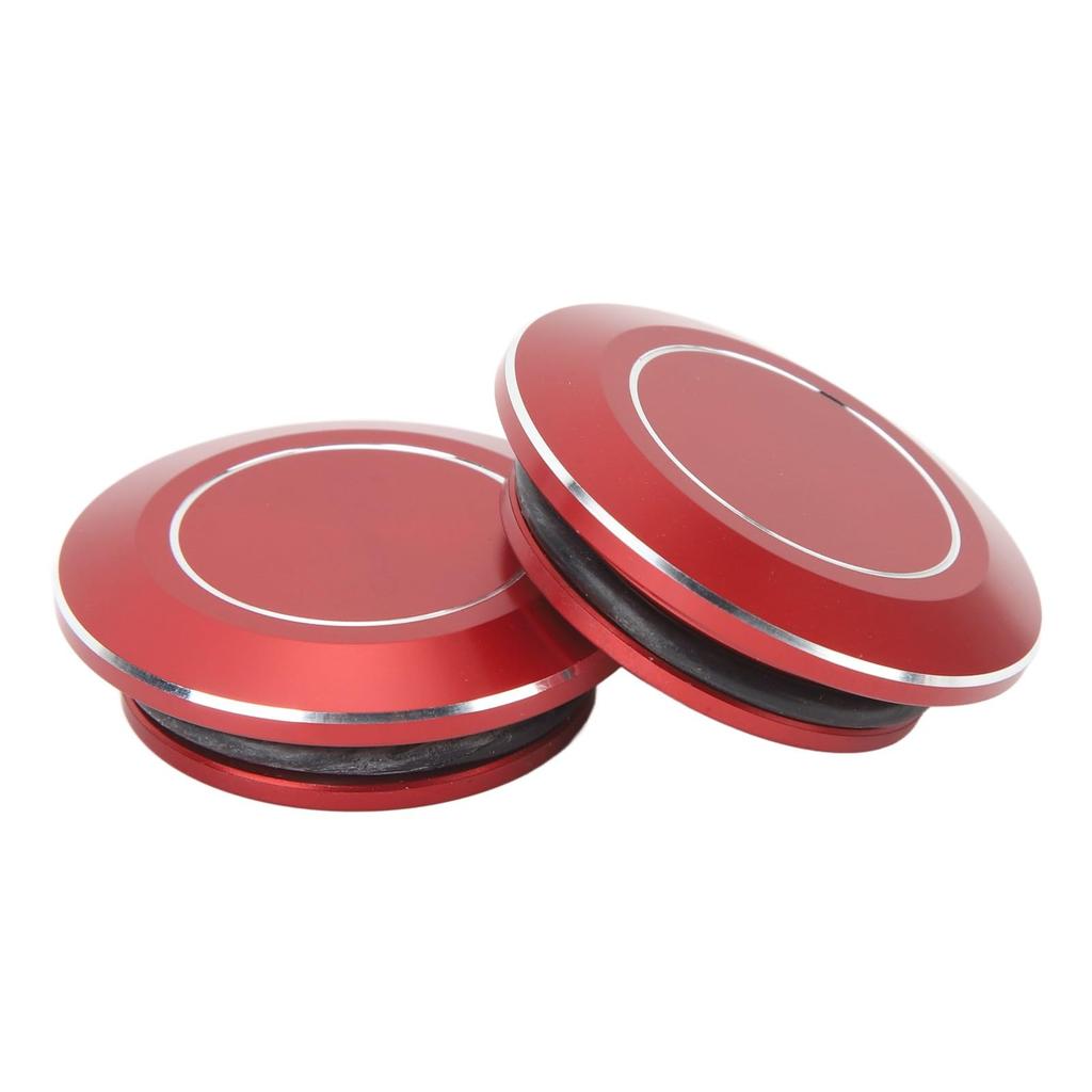 KIMISS 2pcs Frame Hole Plug, CNC Aluminum Motorcycle Frame Hole Cap Dustproof Round Frame