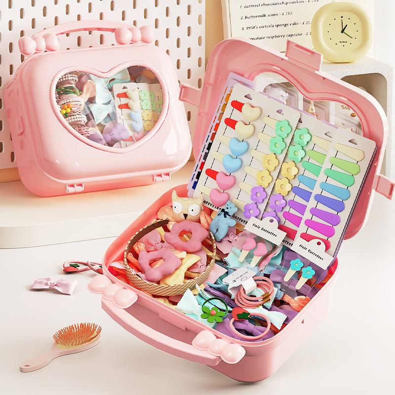 Lovely Hairpin Storage Box Cute Girls Jewelry Box Children's Hair Accessories Storage Box Toy Storage Box Jewelry Storage