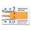0-20mm Portable Plastic Tire Tread Depth Gauge Vernier Caliper Measuring Tool