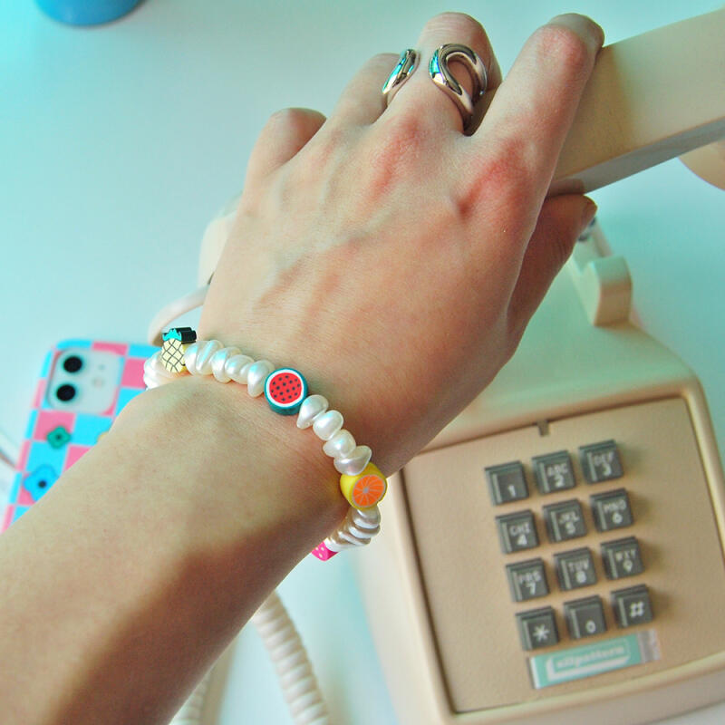 Fruit Pearl Bead Bracelet
