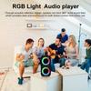 A85 RGB light portable speaker outdoor portable card speaker double horn square dance radio