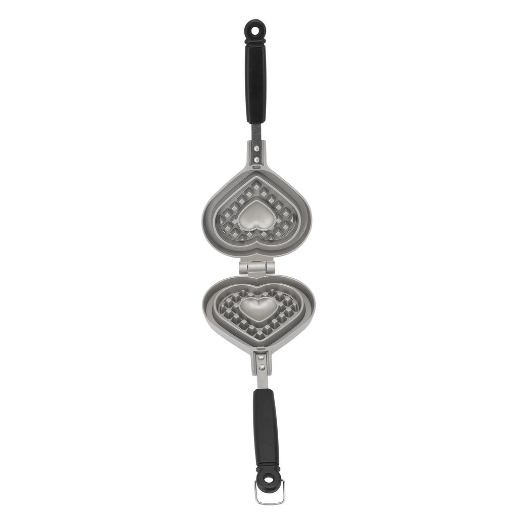 Heart Shape Waffle Pan Nonstick Waffle Maker Pan Double Sided Cake Baking Pan Small Kitchen Appliances Aluminum Alloy