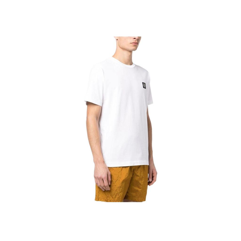 STONE ISLAND Compass Patch Logo Short-Sleeve T-Shirt White Men Tops 101524113-A0001