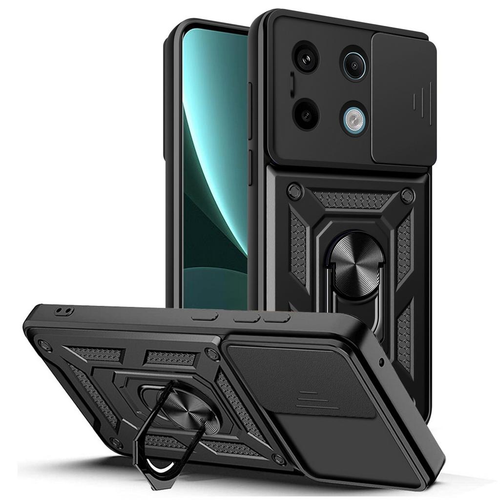 Kamerabeskyttelsesdeksel for Xiaomi Redmi Note 13 Pro 12S 12 Pro + 11E 11 Pro 11S 11T 10 Pro 10S 9T 9 Pro 8 Armor Hybrid Ring Deksel