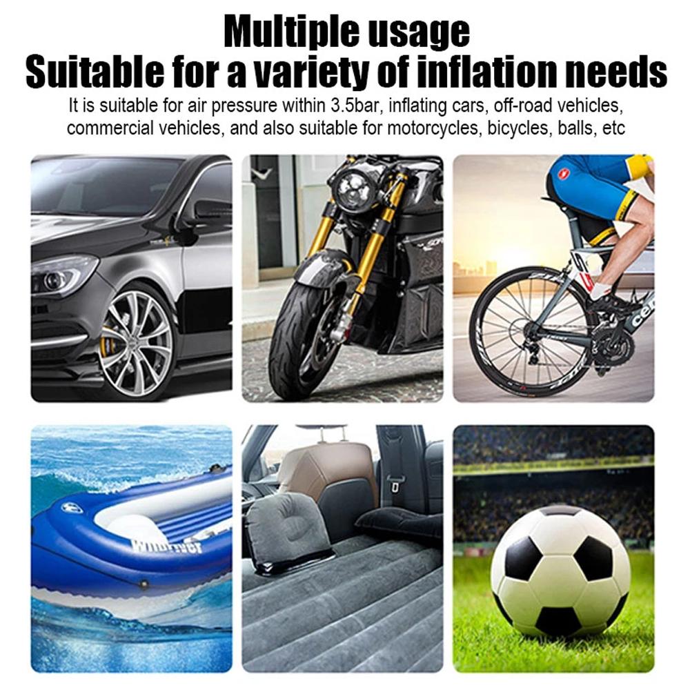 Digital Tire Inflator DC 12 Volt Car Portable Air Compressor Pump 100 PSI Car Air Compressor for Auto Car Motorcycles Bicycles