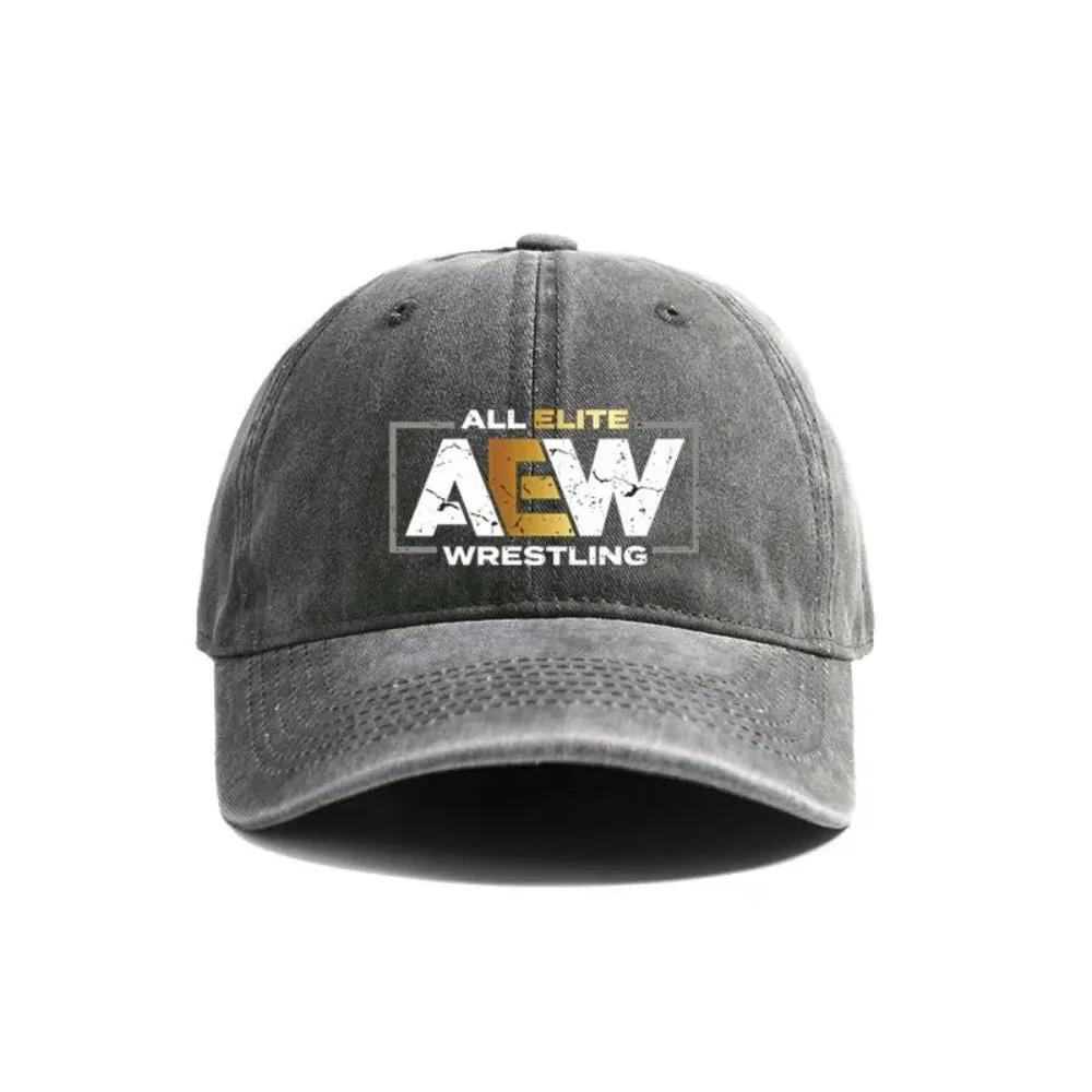 All Elite AEW Wrestling AEW Baseball Cap Summer Distressed Dad Hats Men Outdoor Adjustable Cotton Caps Outdoor Sun Protection