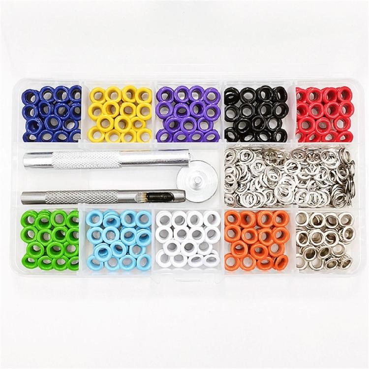 400PCS 5mm Grommet Kits for Fabric, Canvas, Curtain, Clothes, Leather Repair